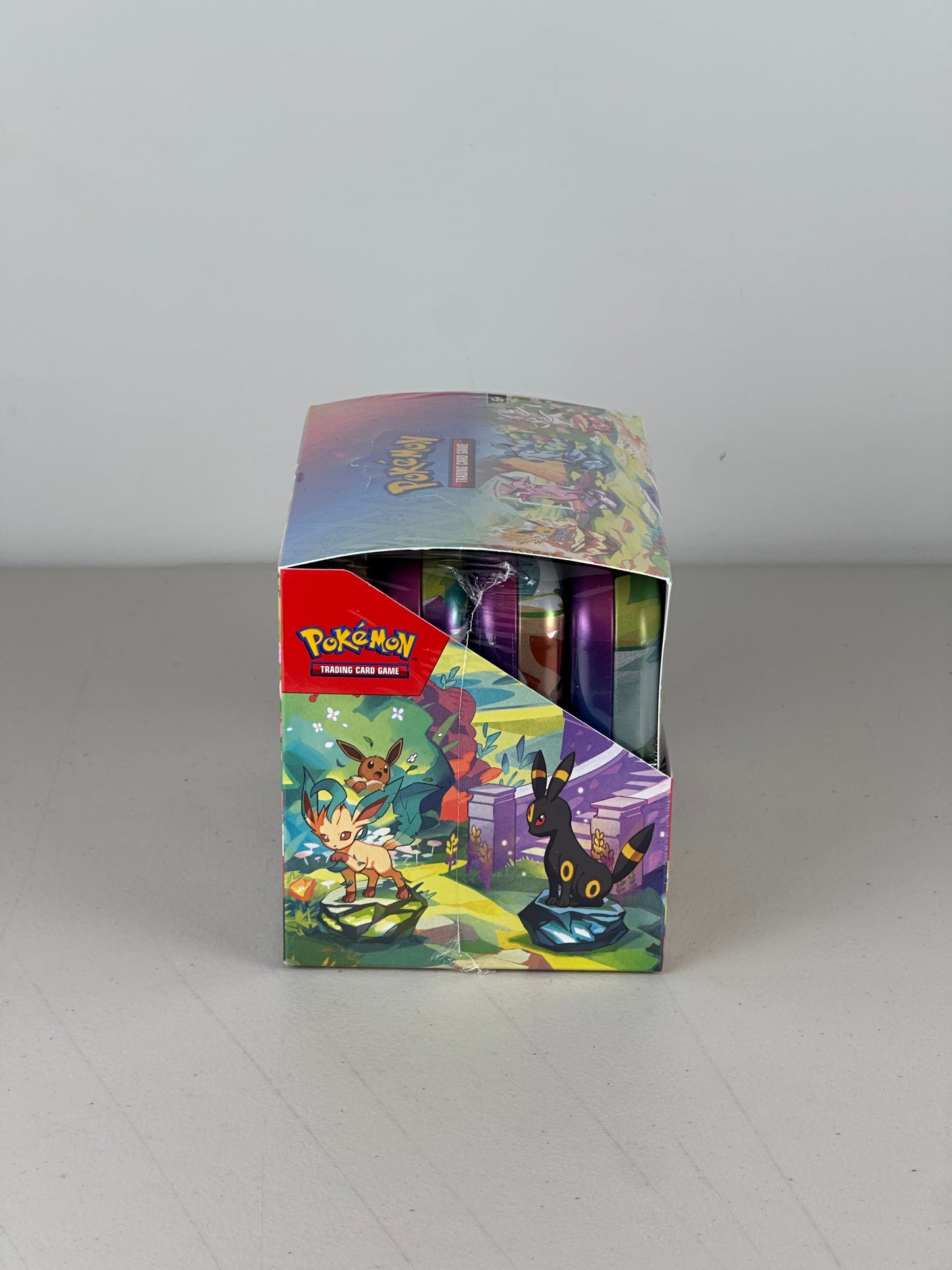 Pokémon Scarlet & Violet Prismatic Evolutions 8 Tin Mini Display