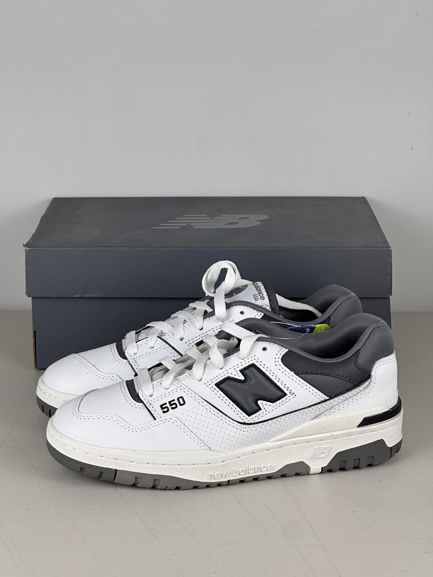 New Balance 550 White Grey Dark Grey