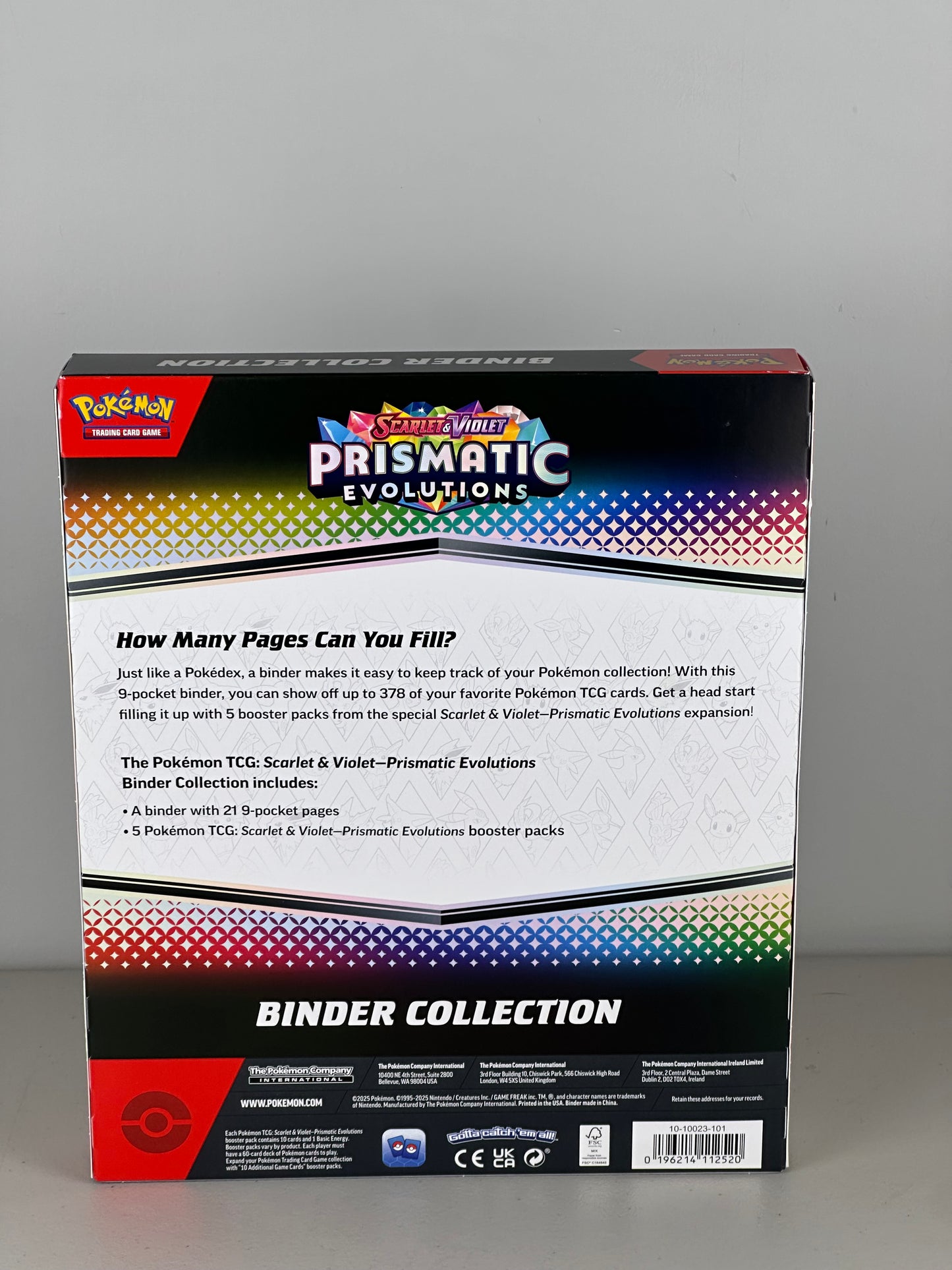 Pokémon Prismatic Evolutions Binder Collection