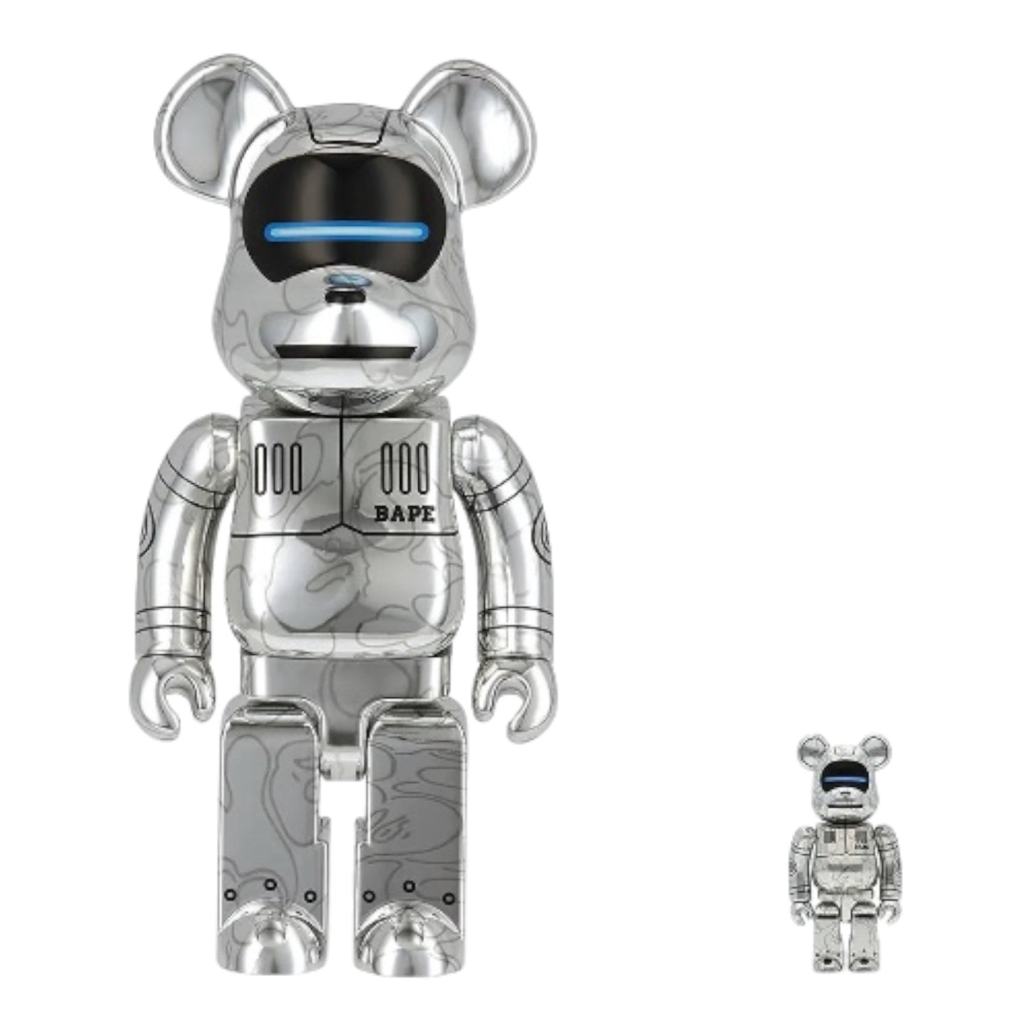 Bearbrick x BAPE x Hajime Sorayama Baby Milo 400% & 100% Set