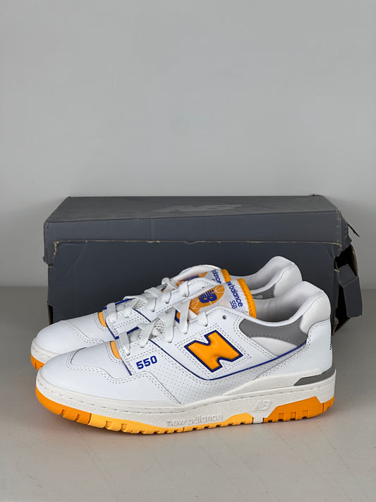 New Balance 550 White Vibrant Orange