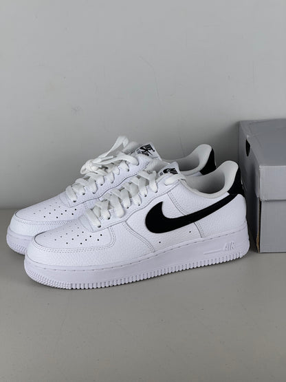 Nike Air Force 1 Low '07 White Black Pebbled Leather