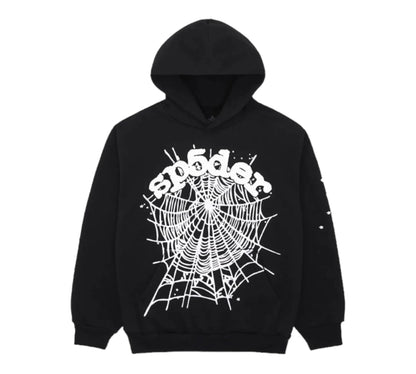 Sp5der OG Web Hoodie Black