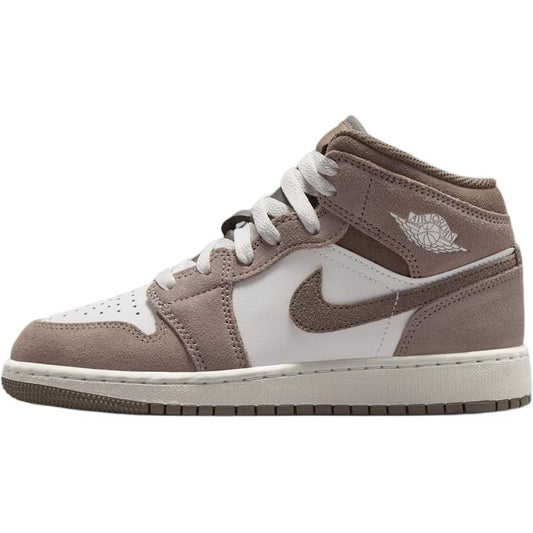 Jordan-Air-Jordan-1-Support-Mid-top-Basketball-Shoes-Brown-White-Unisex